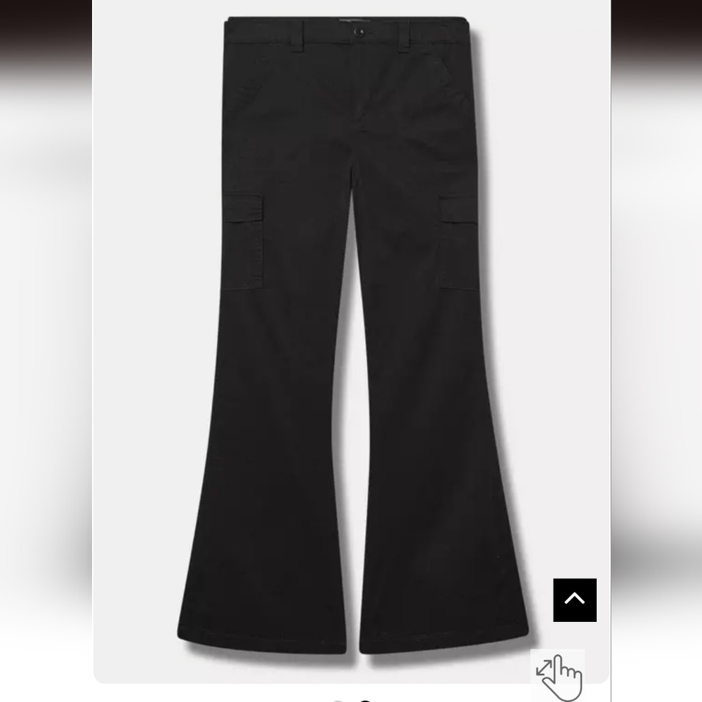 TORRID A Line Flare Lightweight Twill Cargo Pants - Size 10